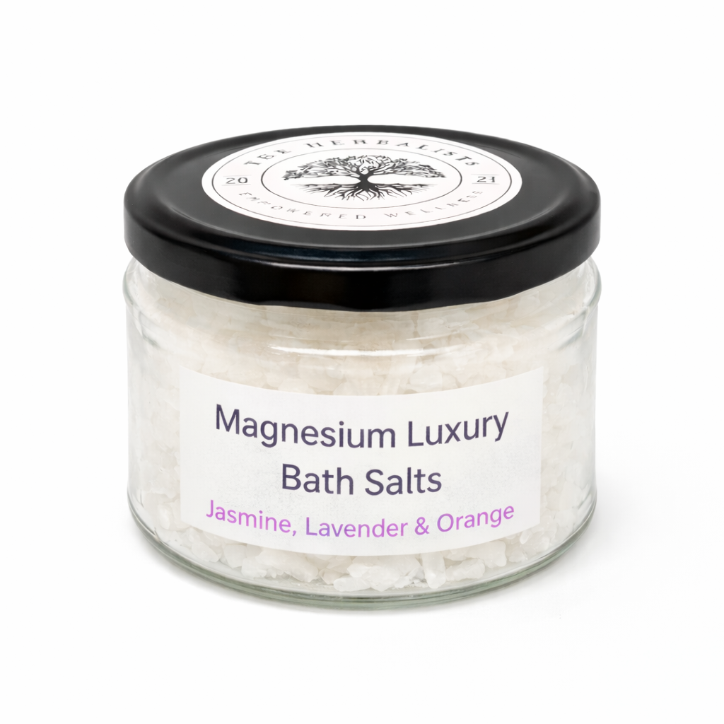 Magnesium Luxury Bath Salts Jasmine, Orange & Lavender 200gm