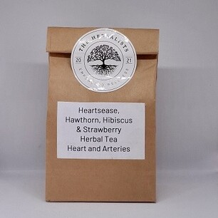 Heartsease, Hawthorn, Hibiscus & Strawberry Herbal Tea 90gm